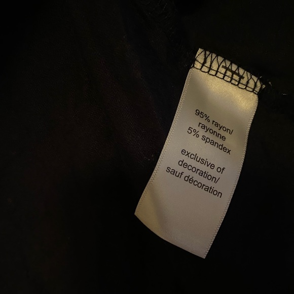 Maurices Casual Top with patterning, navy blue shirt - Picture 3 of 4